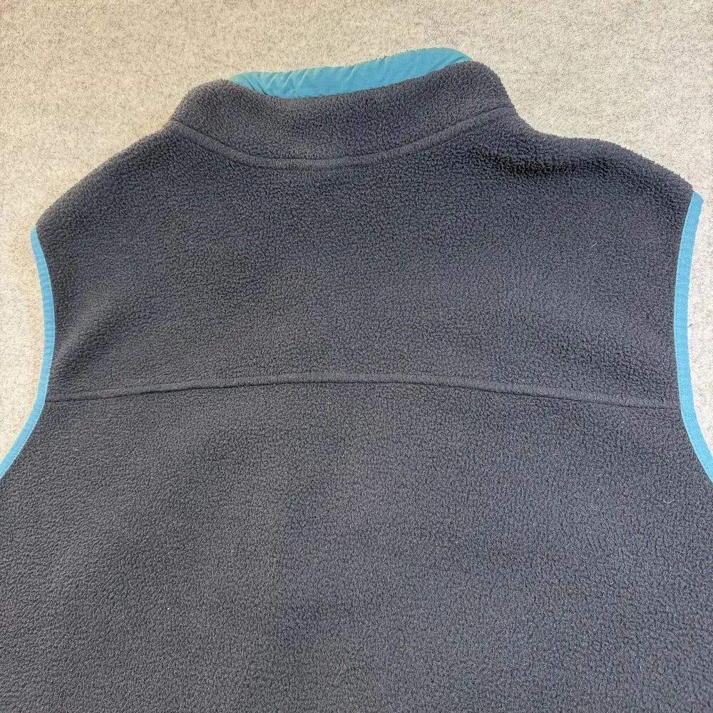 The North Face Carbondale Sherpa Fleece Vest Mens XXL Navy Full Zip Hiking